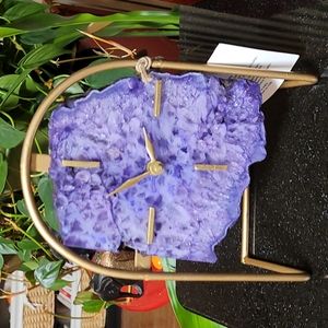 🕰Purple Agate Desktop Clock